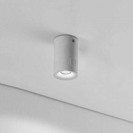 Plafoniera rotonda per esterno Nadir 9 in gesso o in cemento Viadurini