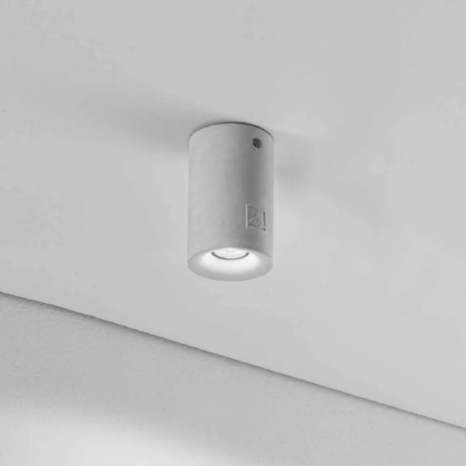 Plafoniera rotonda per esterno Nadir 9 in gesso o in cemento Viadurini