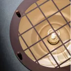 Plafoniera stile nautico in ceramica con griglia Mary Ferroluce Viadurini