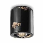 Plafoniera vintage a soffitto a faretto in ceramica Laurie Ferroluce Viadurini