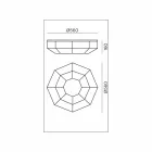 Plafoniera Vintage in Ottone Brunito e Vetro 2 Misure - Rilegato by Il Fanale Viadurini