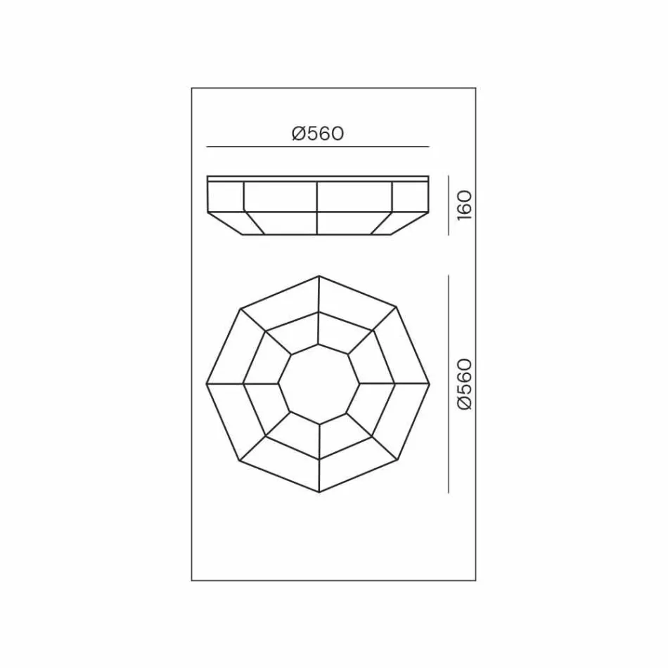 Plafoniera Vintage in Ottone Brunito e Vetro 2 Misure - Rilegato by Il Fanale Viadurini