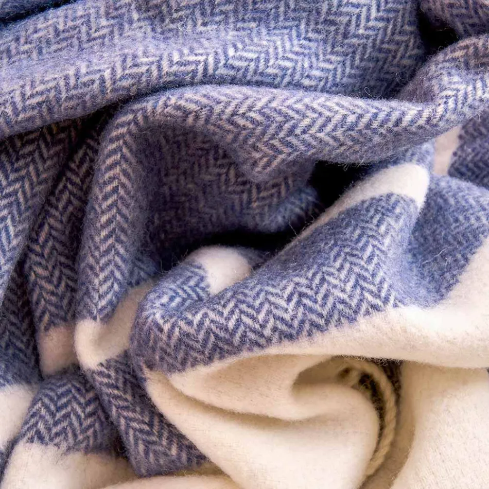 Plaid in Misto Lana Ultra-Morbido e Soffice Made in Italy - Caldoso Viadurini