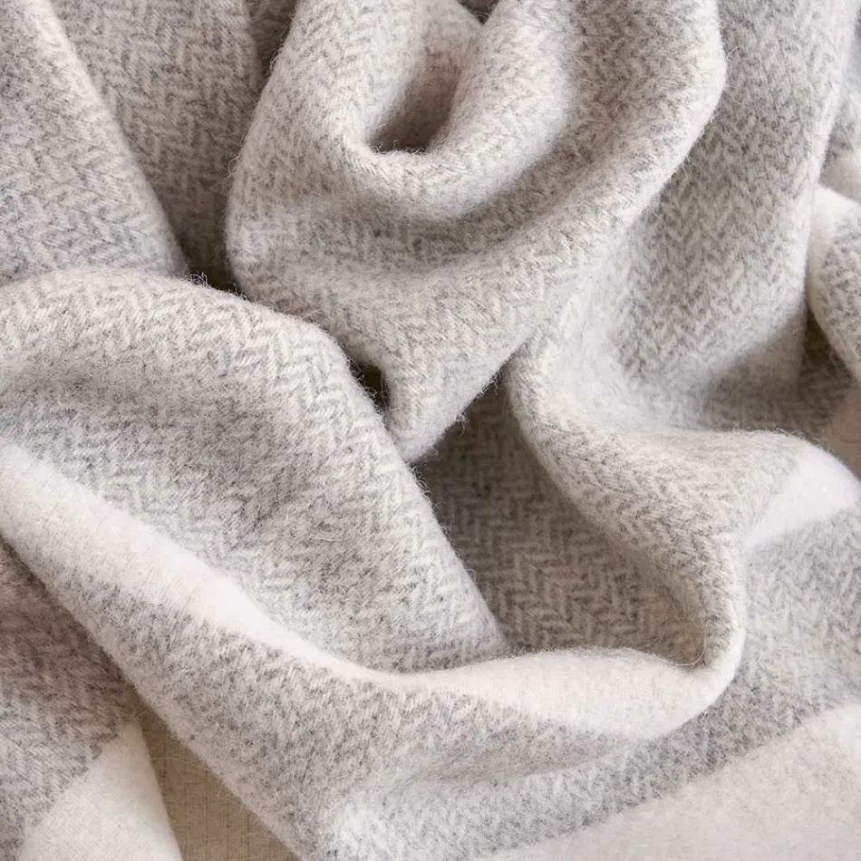 Plaid in Misto Lana Ultra-Morbido e Soffice Made in Italy - Caldoso Viadurini