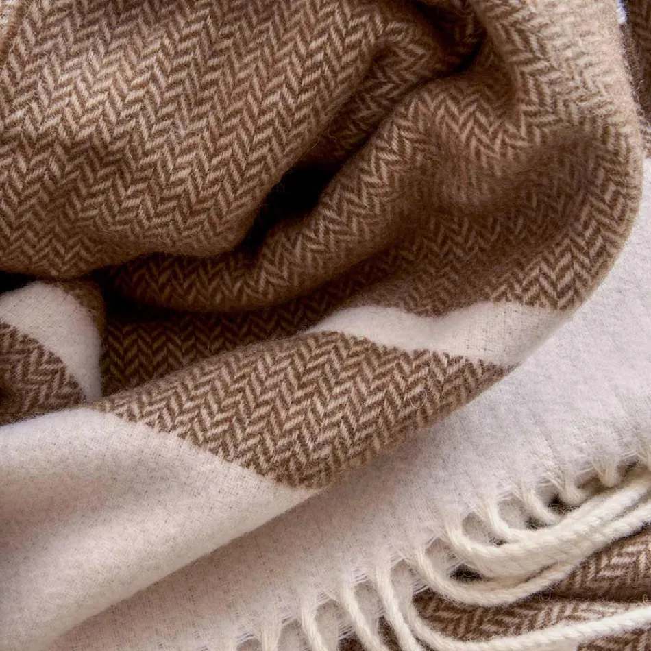 Plaid in Misto Lana Ultra-Morbido e Soffice Made in Italy - Caldoso Viadurini