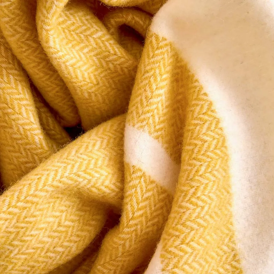 Plaid in Misto Lana Ultra-Morbido e Soffice Made in Italy - Caldoso Viadurini