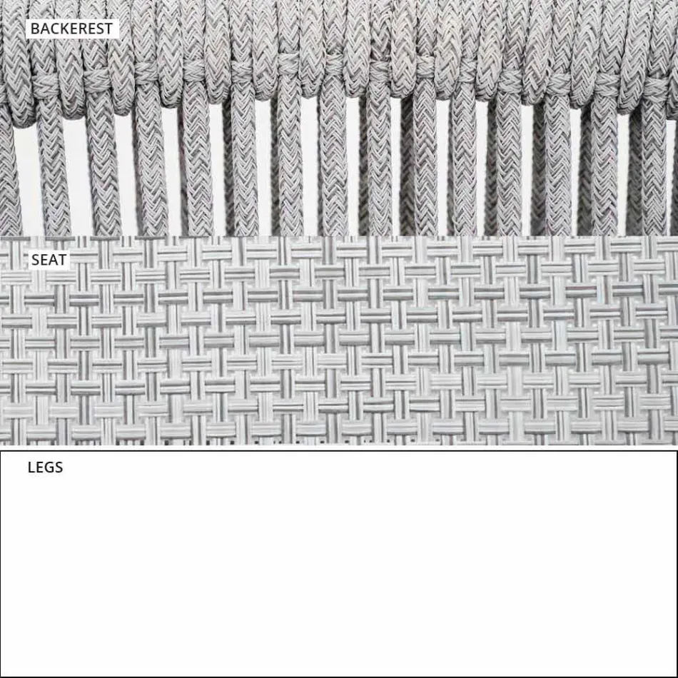 Poltrona a Dondolo da Esterno in Legno Massello e Tessuto – Smart by Varaschin Viadurini