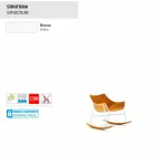 Poltrona a dondolo da giardino Varaschin Summer Set in acciaio e legno Viadurini