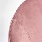 Poltrona a Dondolo Imbottita Effetto Velluto Design Scandinavo - Pippy Viadurini