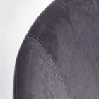 Poltrona a Dondolo Imbottita Effetto Velluto Design Scandinavo - Pippy Viadurini