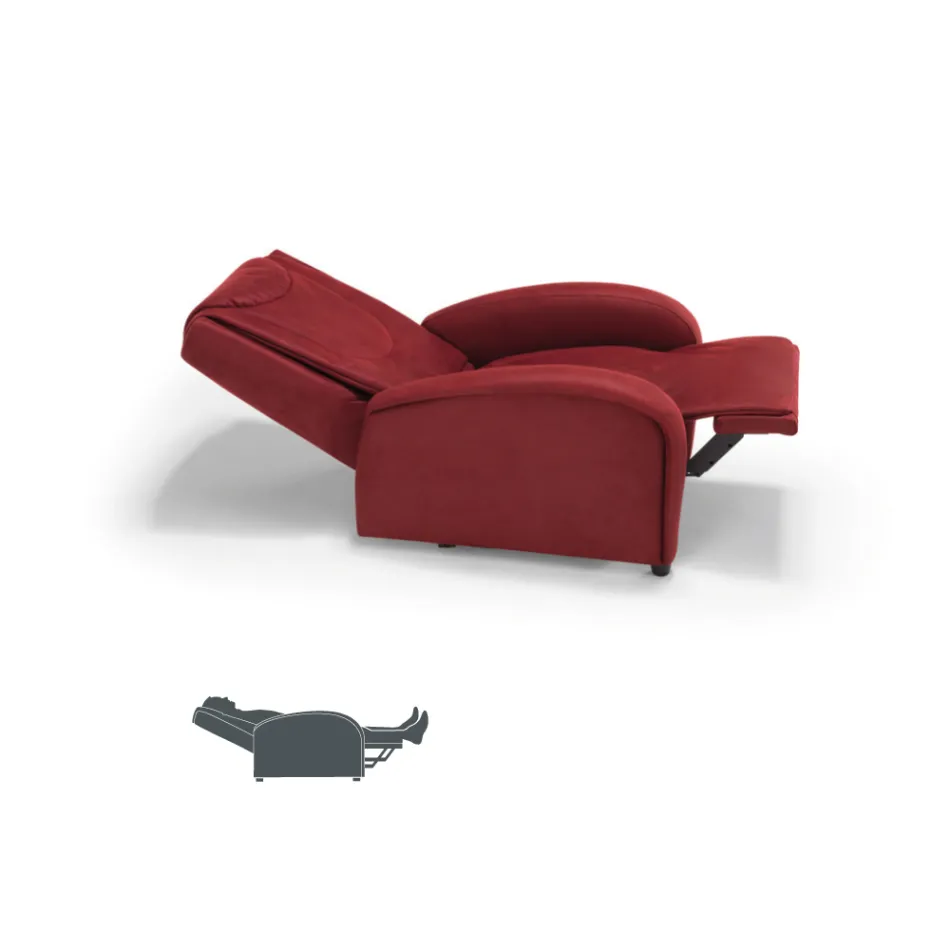 Poltrona alzapersona 2 motori con massaggio shiatsu made in Italy Bria Viadurini