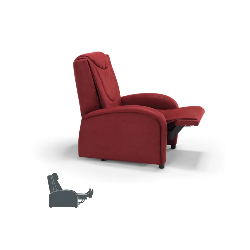 Poltrona alzapersona 2 motori con massaggio shiatsu made in Italy Bria Viadurini