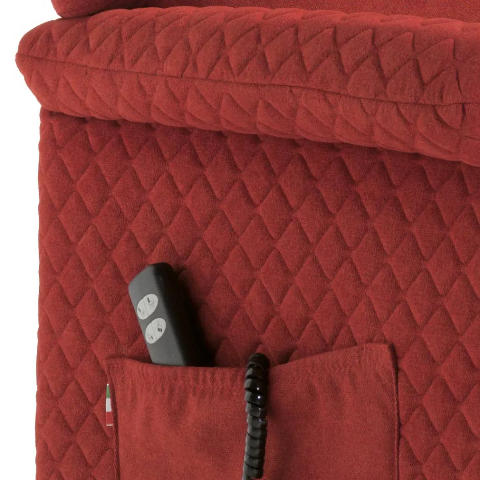 Poltrona Alzapersona con 2 Motori e Funzioni Lift/Relax/Bed Made in Italy - Giorgia Viadurini