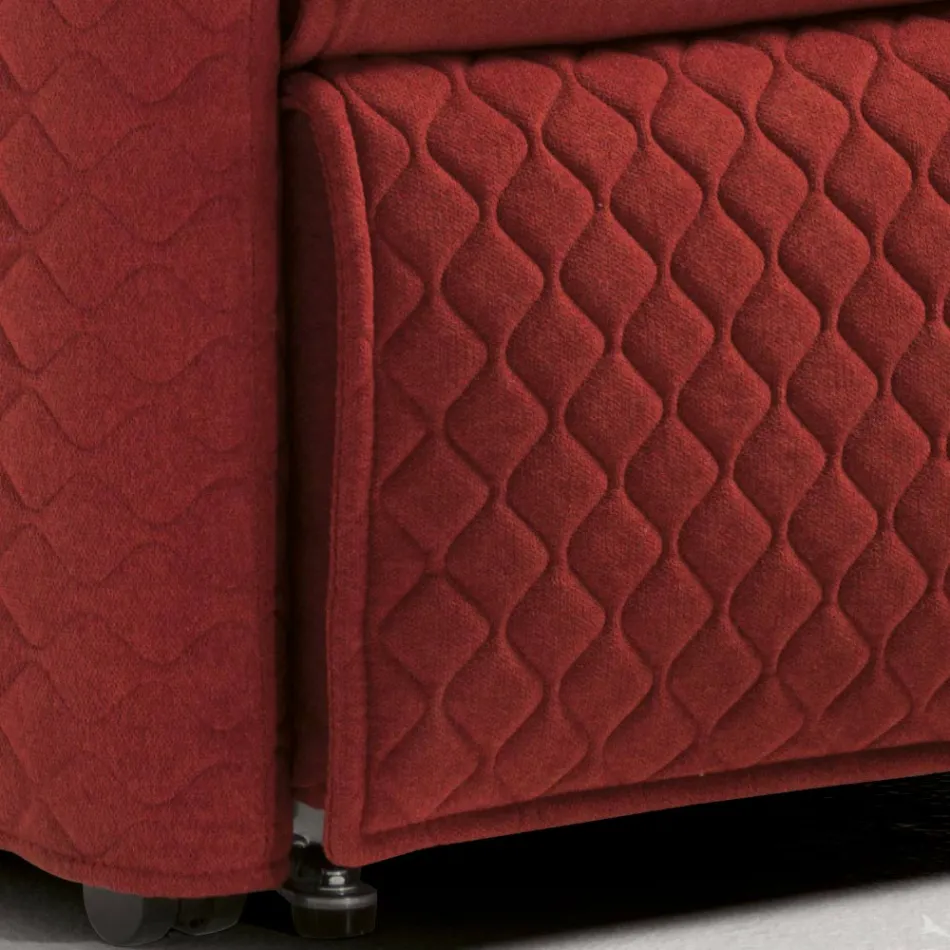 Poltrona Alzapersona con 2 Motori e Funzioni Lift/Relax/Bed Made in Italy - Giorgia Viadurini