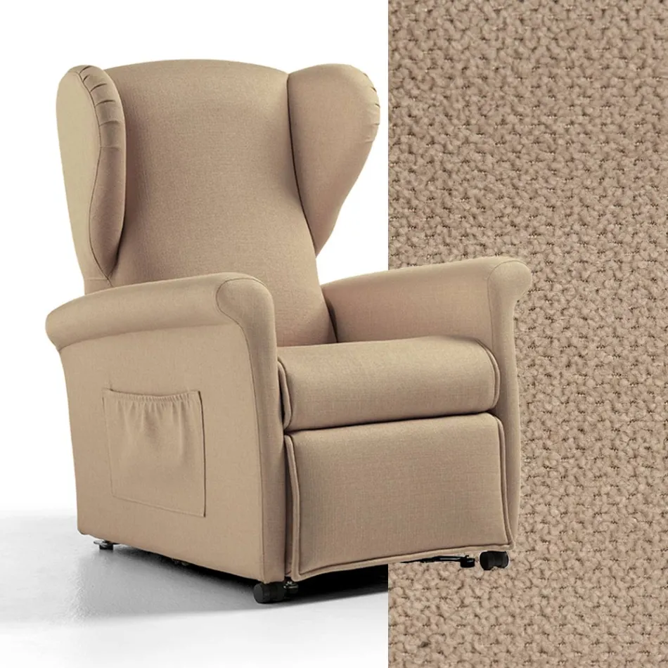 Poltrona Alzapersona con Funzioni Lift, Relax e Bed Made in Italy - Talita Viadurini