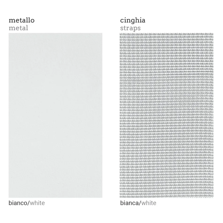 Poltrona Angolare Destra da Esterno in Alluminio e Cinghie Made in Italy - Juliediv Viadurini