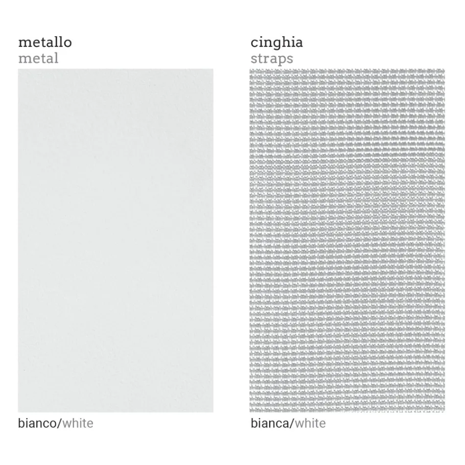 Poltrona Angolare Sinistra da Esterno in Alluminio e Cinghie Made in Italy - Juliediv Viadurini