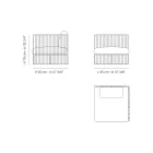 Poltrona Angolare Sinistra da Esterno in Alluminio e Cinghie Made in Italy - Juliediv Viadurini