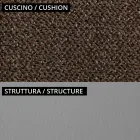 Poltrona Bassa da Esterno con Seduta Imbottita Made in Italy - Fioriera Viadurini