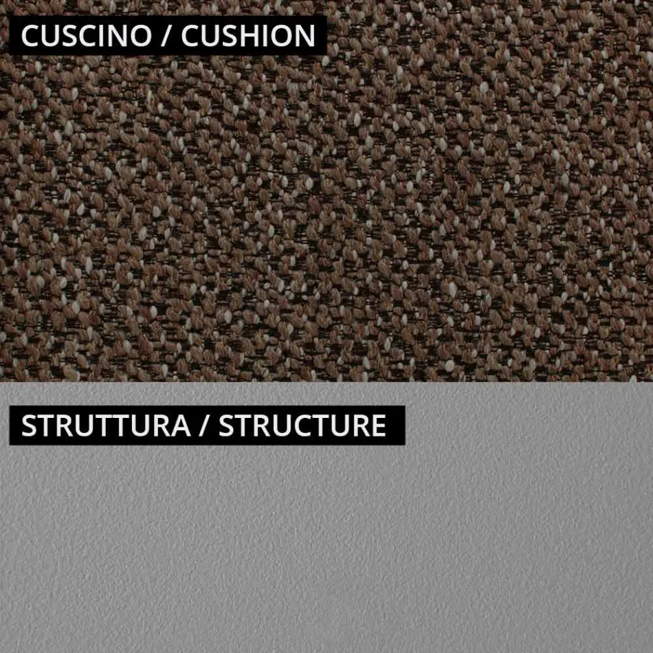 Poltrona Bassa da Esterno con Seduta Imbottita Made in Italy - Fioriera Viadurini