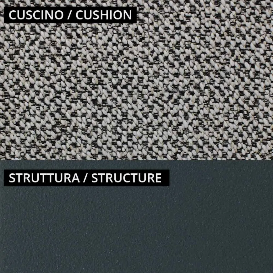 Poltrona Bassa da Esterno con Seduta Imbottita Made in Italy - Fioriera Viadurini