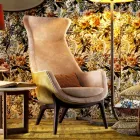 Poltrona bergére in tessuto di design Grilli Wilde made in Italy Viadurini