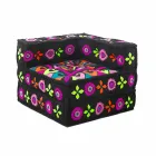 Poltrona Chaise Longue di Design Etnico in Cotone Patchwork, per Salotto – Fibra Viadurini