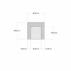 Poltrona Chaise Longue di Design Etnico in Velluto Grigio o Blu Bianco – Fibra Viadurini