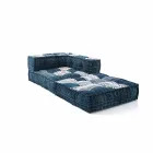 Poltrona Chaise Longue in Cotone Patchwork da Salotto di Design etnico – Fibra Viadurini
