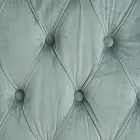 Poltrona Classica in Legno Imbottita Effetto Velluto Homemotion - Nichy Viadurini