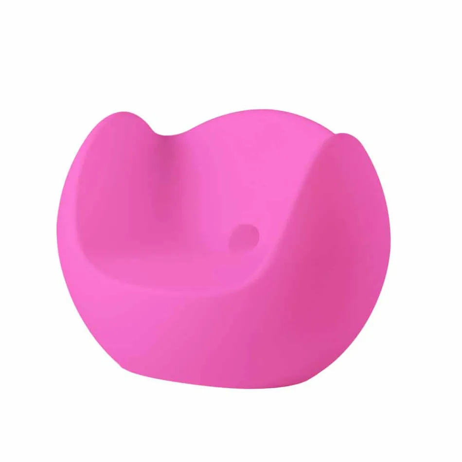 Poltrona colorata dondolo Slide Blos luminosa rotonda fatta in Italia Viadurini