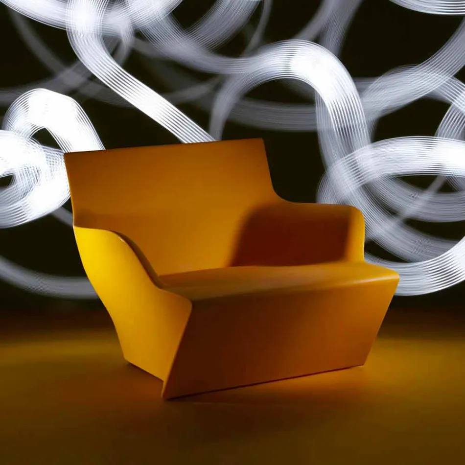 Poltrona con braccioli Slide Kami San design moderno fatta in Italia Viadurini