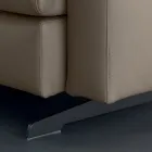 Poltrona con Cuscino Seduta Imbottito in Piuma e Poliestere Made in Italy - Malizioso Viadurini