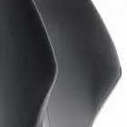 Poltrona con Struttura in Acciaio e Seduta in Ecopelle Grafite Made in Italy - Reggio Viadurini