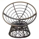 Poltrona con Struttura in Alluminio Ricoperta da Polyrattan e Tavolino - Puntina Viadurini