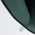 Poltrona con Struttura Regolabile in Acciaio Cromato e Velluto - Giulia Viadurini