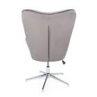 Poltrona con Struttura Regolabile in Acciaio Cromato e Velluto - Giulia Viadurini