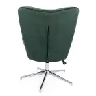 Poltrona con Struttura Regolabile in Acciaio Cromato e Velluto - Giulia Viadurini