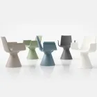 Poltrona da Esterno con Braccioli in Polietilene - Pool Viadurini