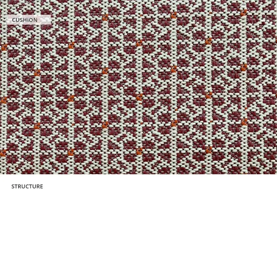 Poltrona da Esterno in Metallo con Cuscino di Lusso Made in Italy - Karol Viadurini