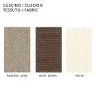 Poltrona da Esterno in Polietilene con Cuscino in Tessuto Made in Italy - Belida Viadurini