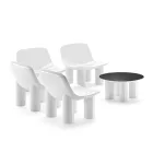 Poltrona da Esterno in Polietilene con Cuscino Made in Italy - Freccia Viadurini