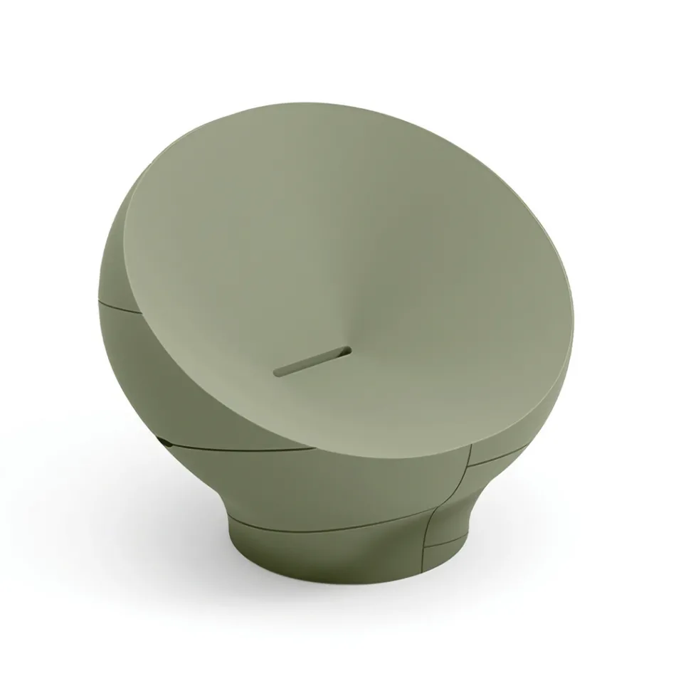 Poltrona da Esterno in Polietilene Disponibile in Diversi Colori - Salvietta Viadurini