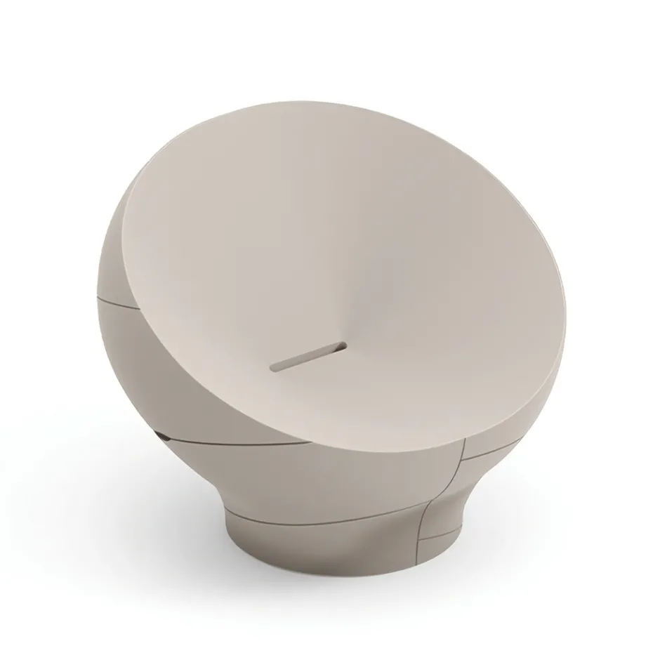 Poltrona da Esterno in Polietilene Disponibile in Diversi Colori - Salvietta Viadurini