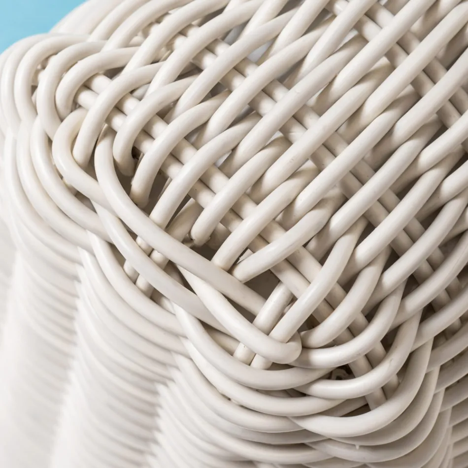 Poltrona da Esterno in Polyrattan Intrecciato - Charlie Viadurini