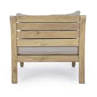 Poltrona da Esterno in Teak con Cuscini in Tessuto, Homemotion - Tatyana Viadurini