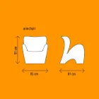 Poltrona da Esterno o Interno in Plastica Colorata di Design - Lily by Myyour Viadurini