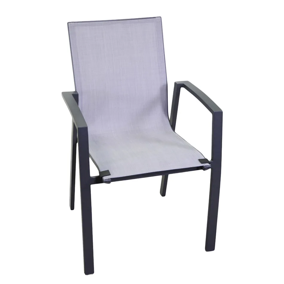 Poltrona da Esterno Realizzata in Alluminio e Textilene - Mappa Viadurini