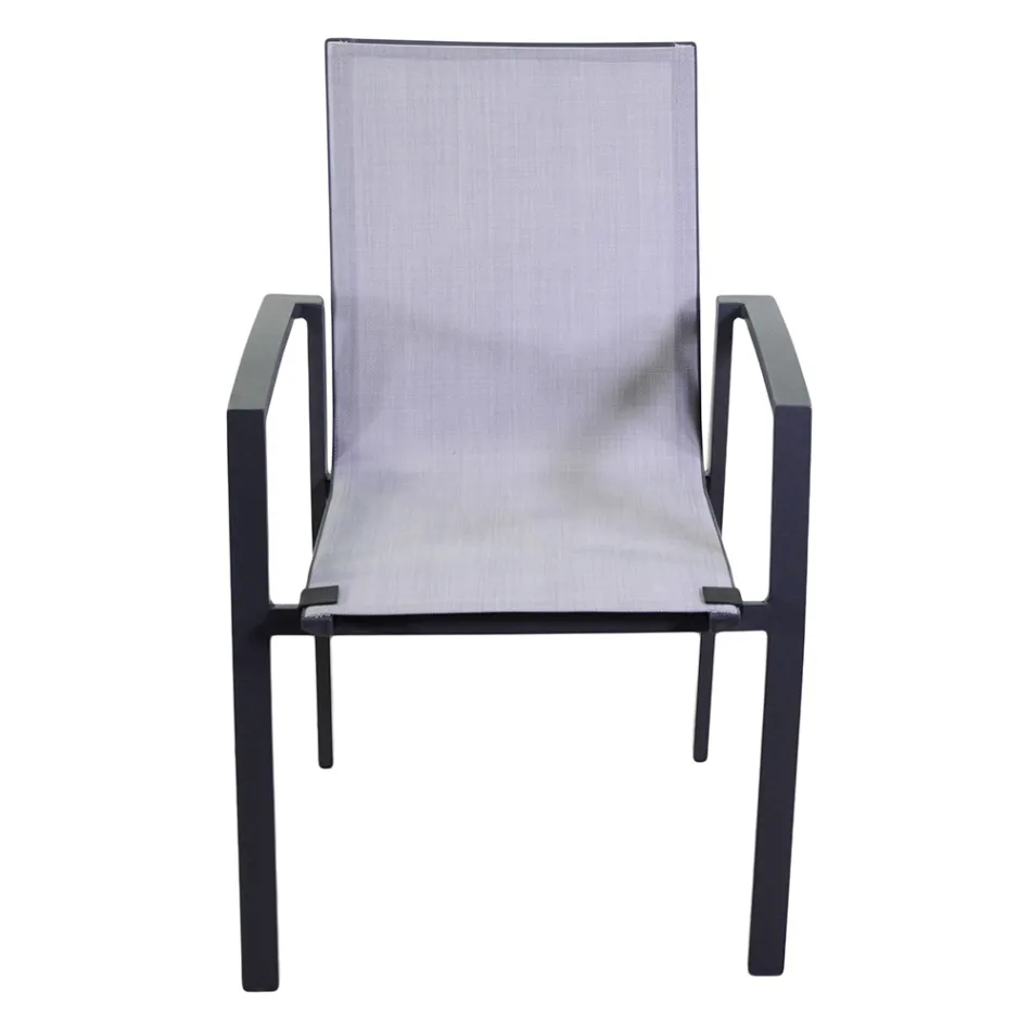 Poltrona da Esterno Realizzata in Alluminio e Textilene - Mappa Viadurini