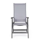 Poltrona da Esterno Reclinabile con Struttura in Alluminio, Homemotion - Ursula Viadurini